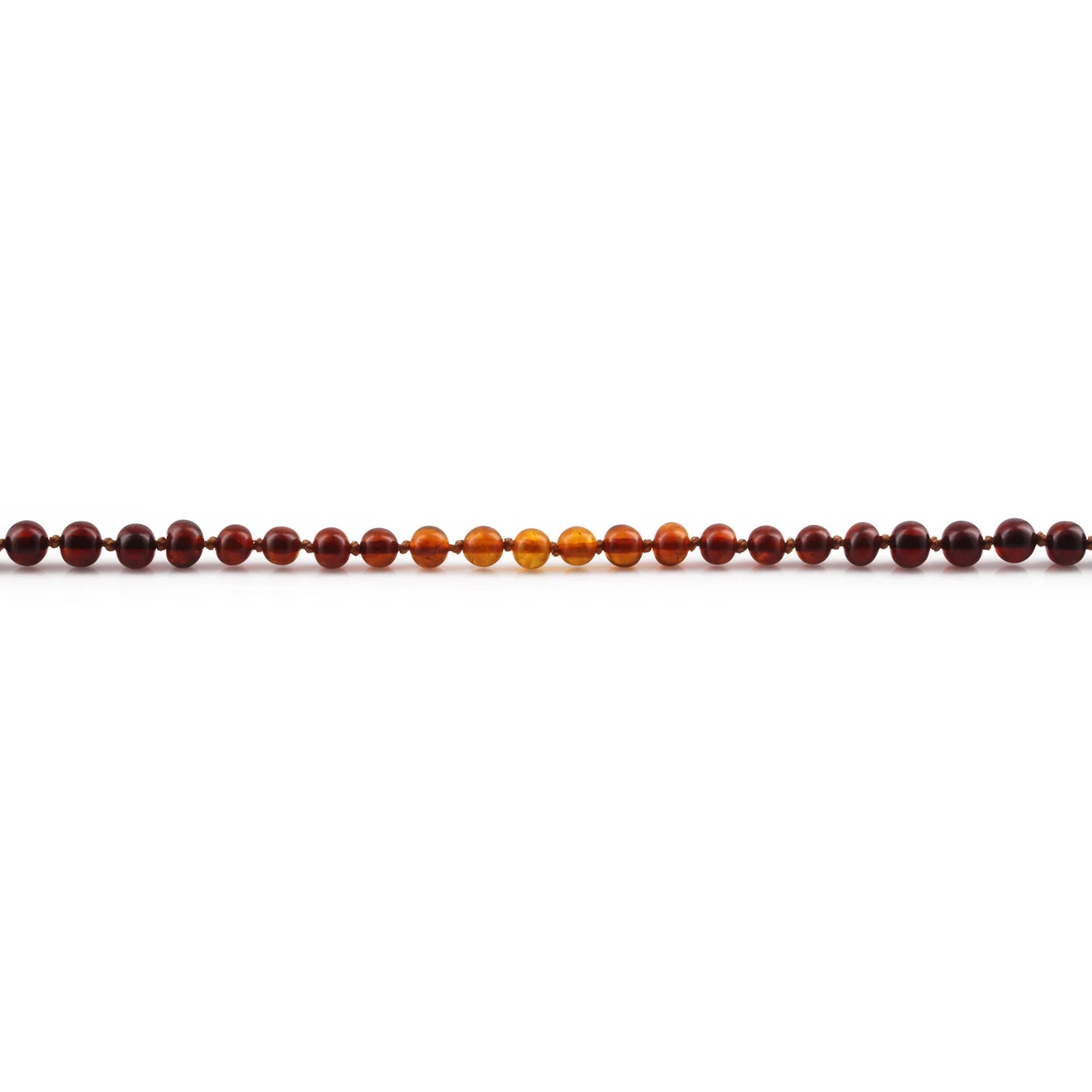 Natural Baltic Amber Junior Necklace. Baroque Rainbow 5mm - XB55RB1