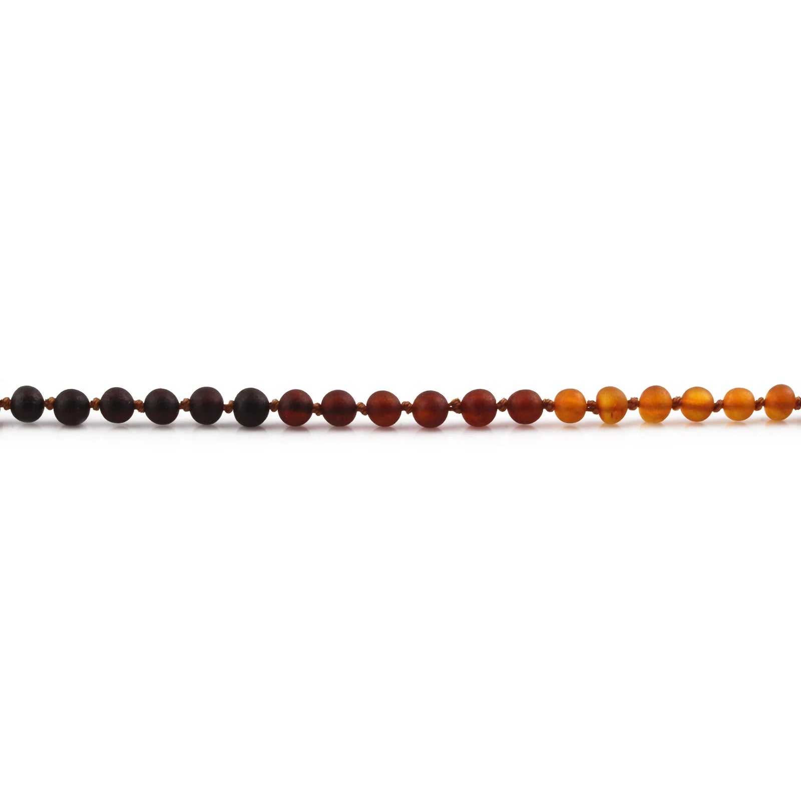 Baltic Amber Teething Necklace. Baroque Rainbow 5mm - XB55RB1M