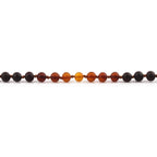 Natural Baltic Amber Junior Necklace. Baroque Rainbow 5mm - XB55RB3M