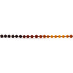 Baltic Amber Teething Necklace. Baroque Rainbow 5mm - XB55RB2M