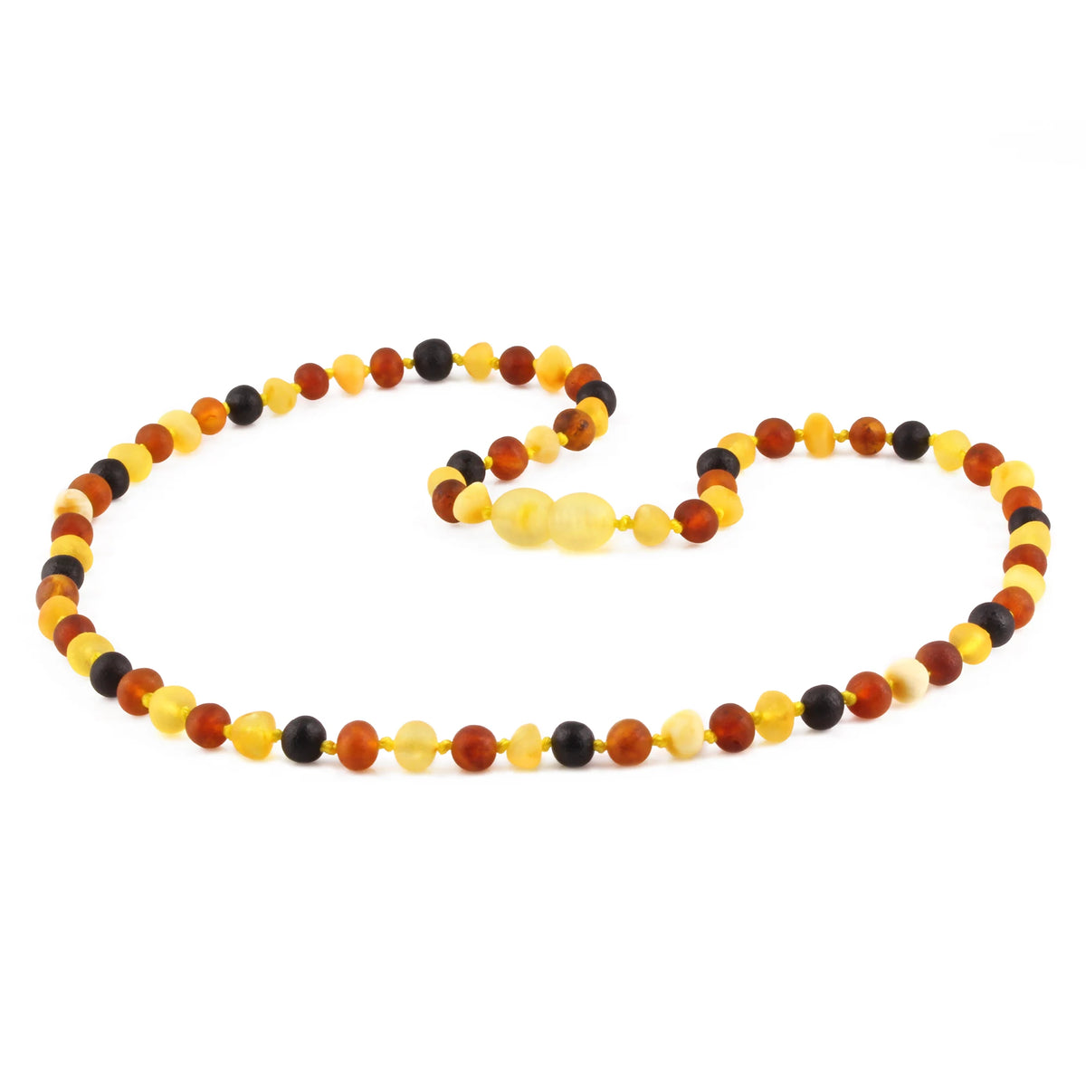 Adult Baltic Amber Necklace. Baroque Multicolour 5mm - XB54M1M