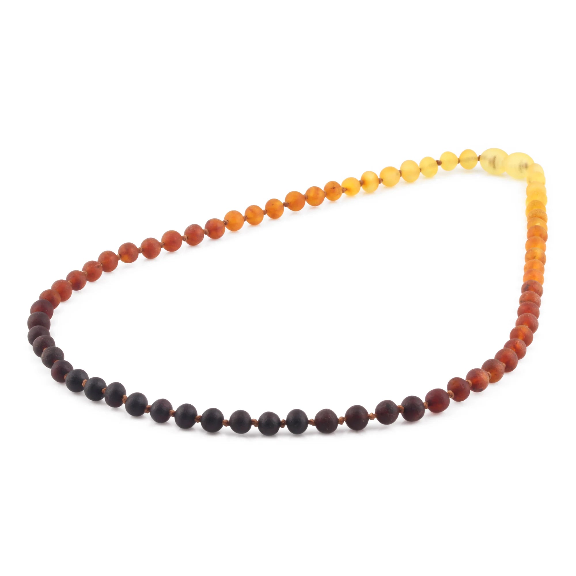 Adult Baltic Amber Necklace. Baroque Rainbow 5mm - XB54R1M