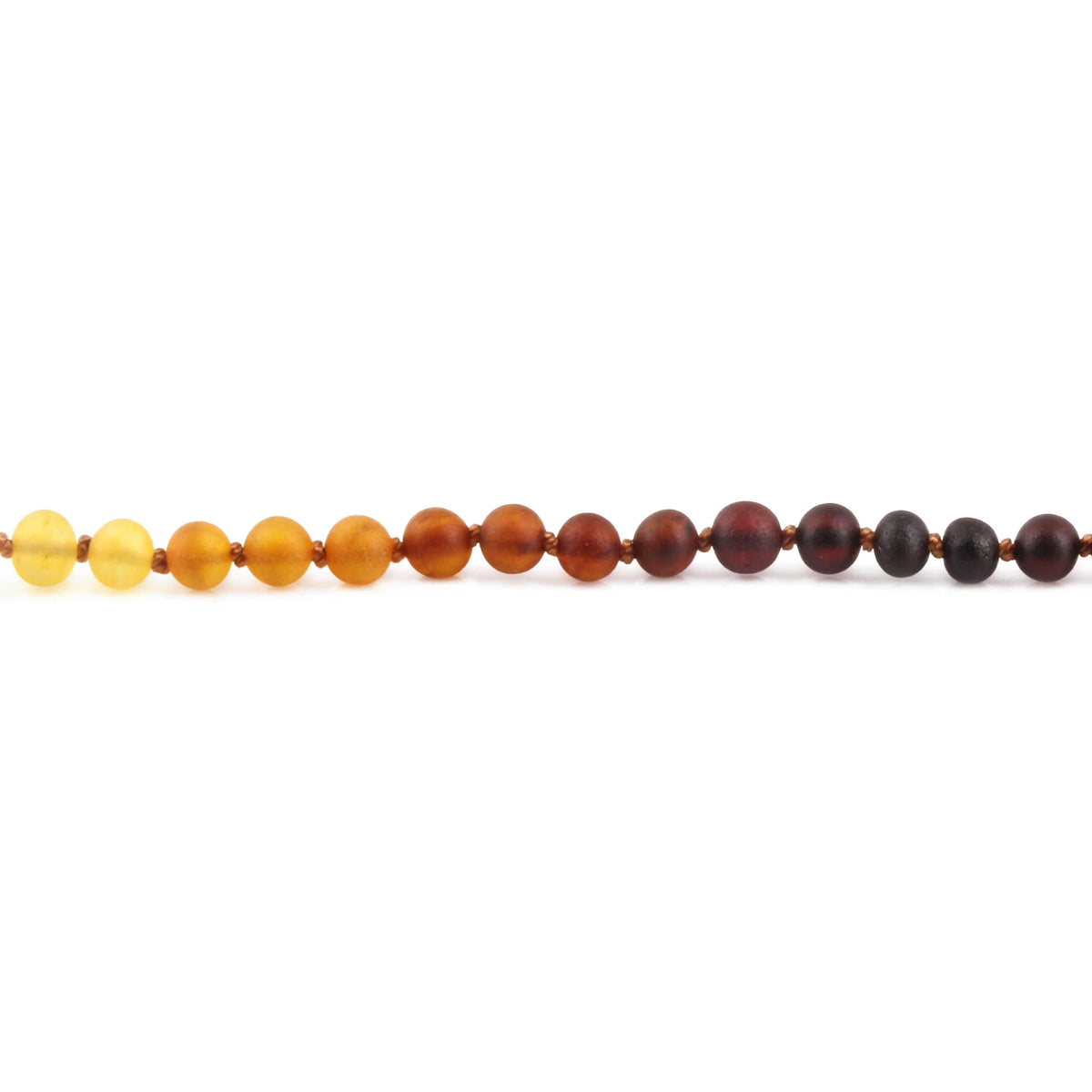 Natural Baltic Amber Junior Bracelet. Baroque Rainbow 5mm - XB54R1M