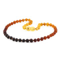 Baltic Amber Teething Necklace. Baroque Rainbow 5mm - BA25