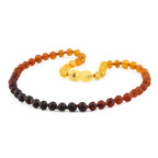 Baltic Amber Teething Necklace. Baroque Rainbow 5mm - BA25