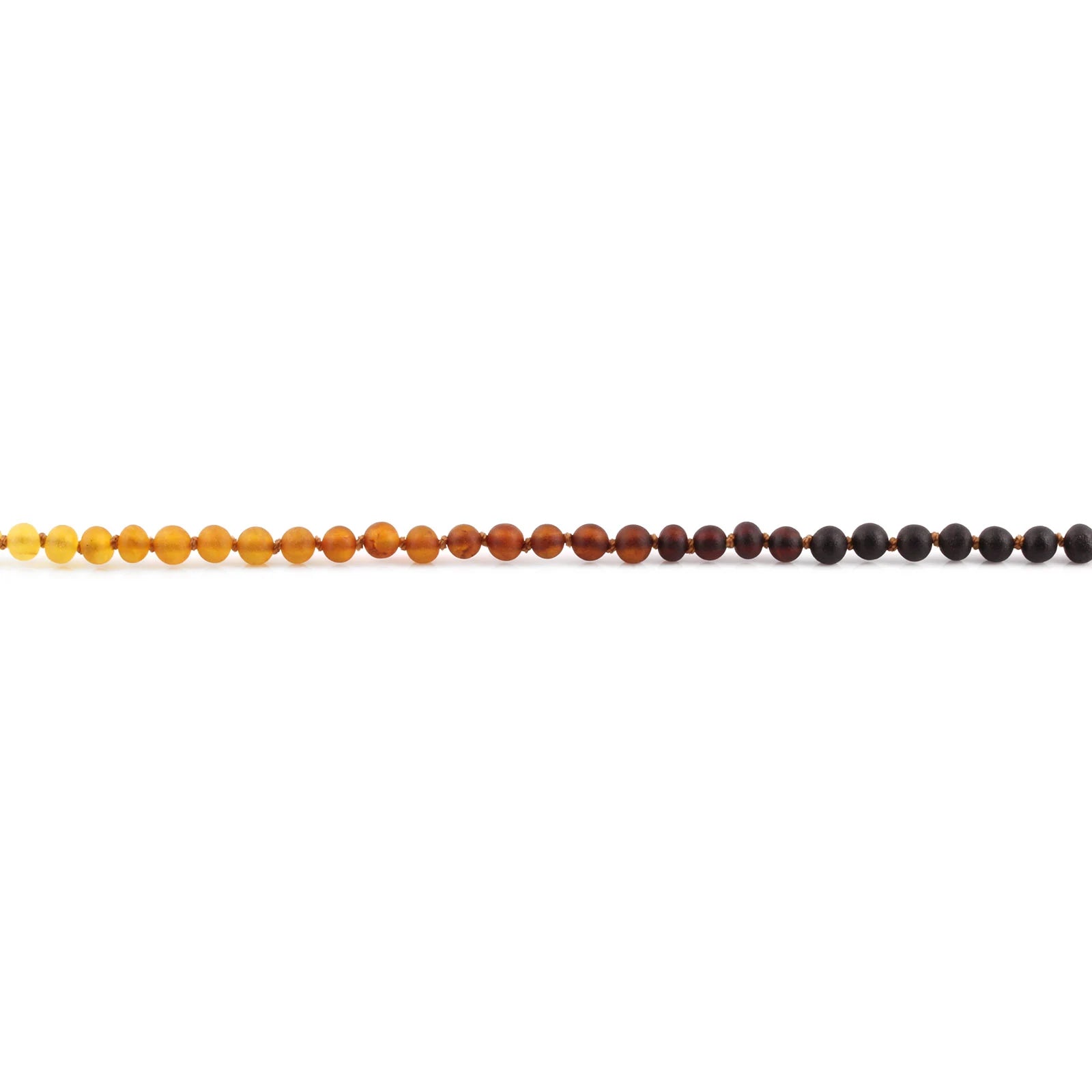 Baltic Amber Teething Necklace. Baroque Rainbow 5mm - BA25