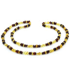 70cm Long Genuine Baltic Amber Necklace for Adult. AGS 003