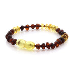 Natural Baltic Amber Teething Bracelet. Baroque LE77
