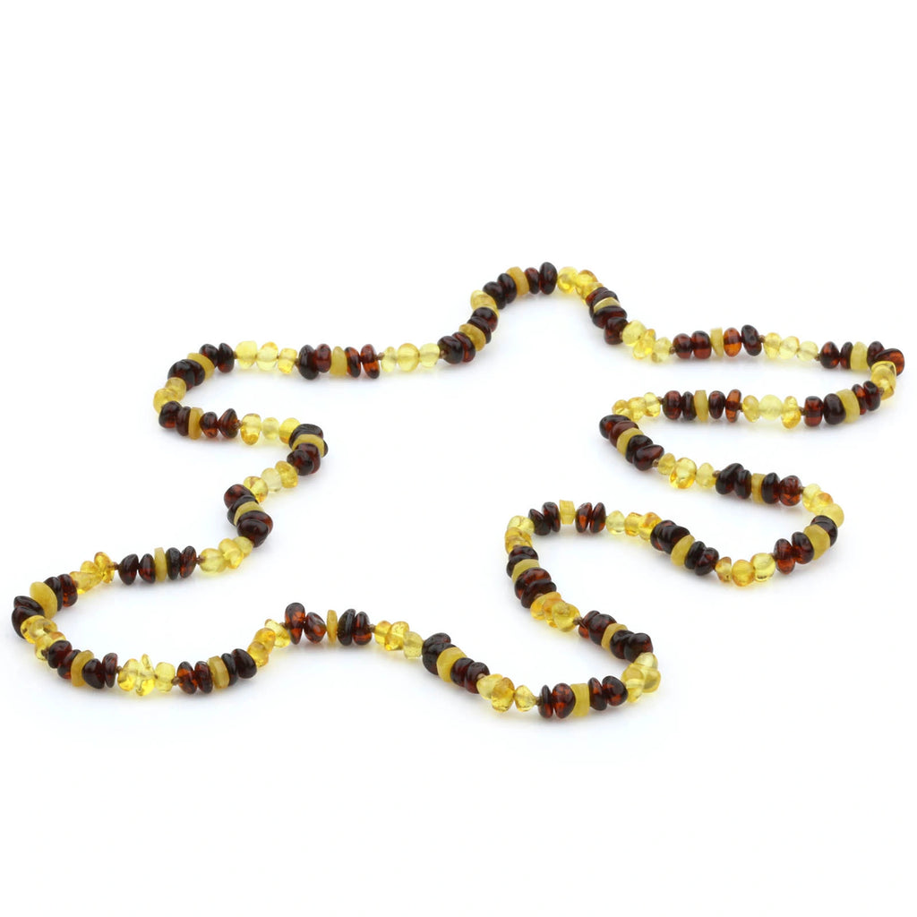 70cm Long Genuine Baltic Amber Necklace for Adult. AGS 003