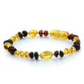 Multicolour Baltic amber baby bracelet, 15cm