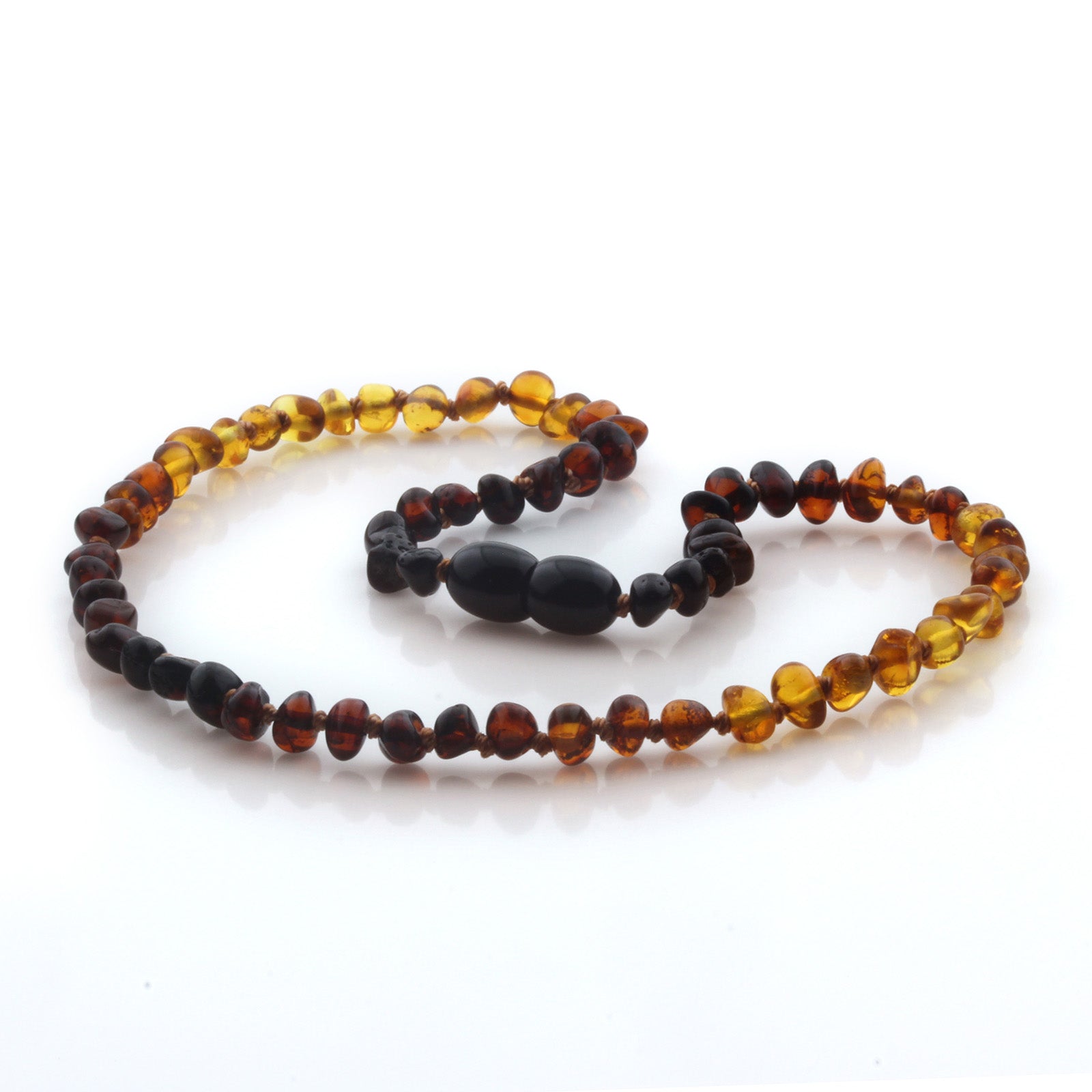 Natural Baltic Amber Teething Necklace. Baroque LE94