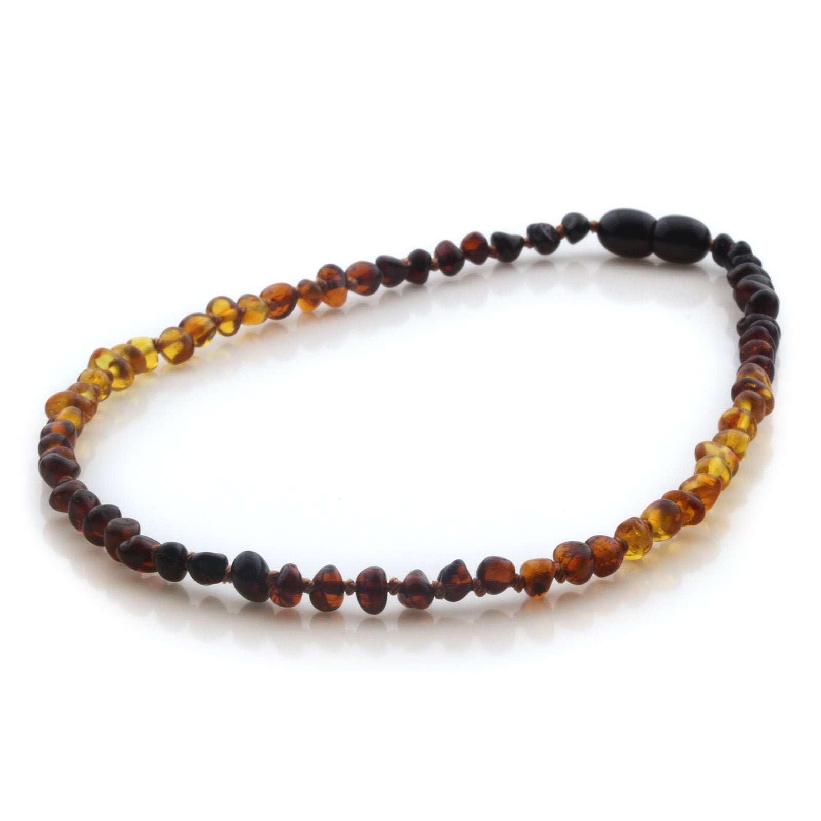 Natural Baltic Amber Teething Necklace. Baroque LE94