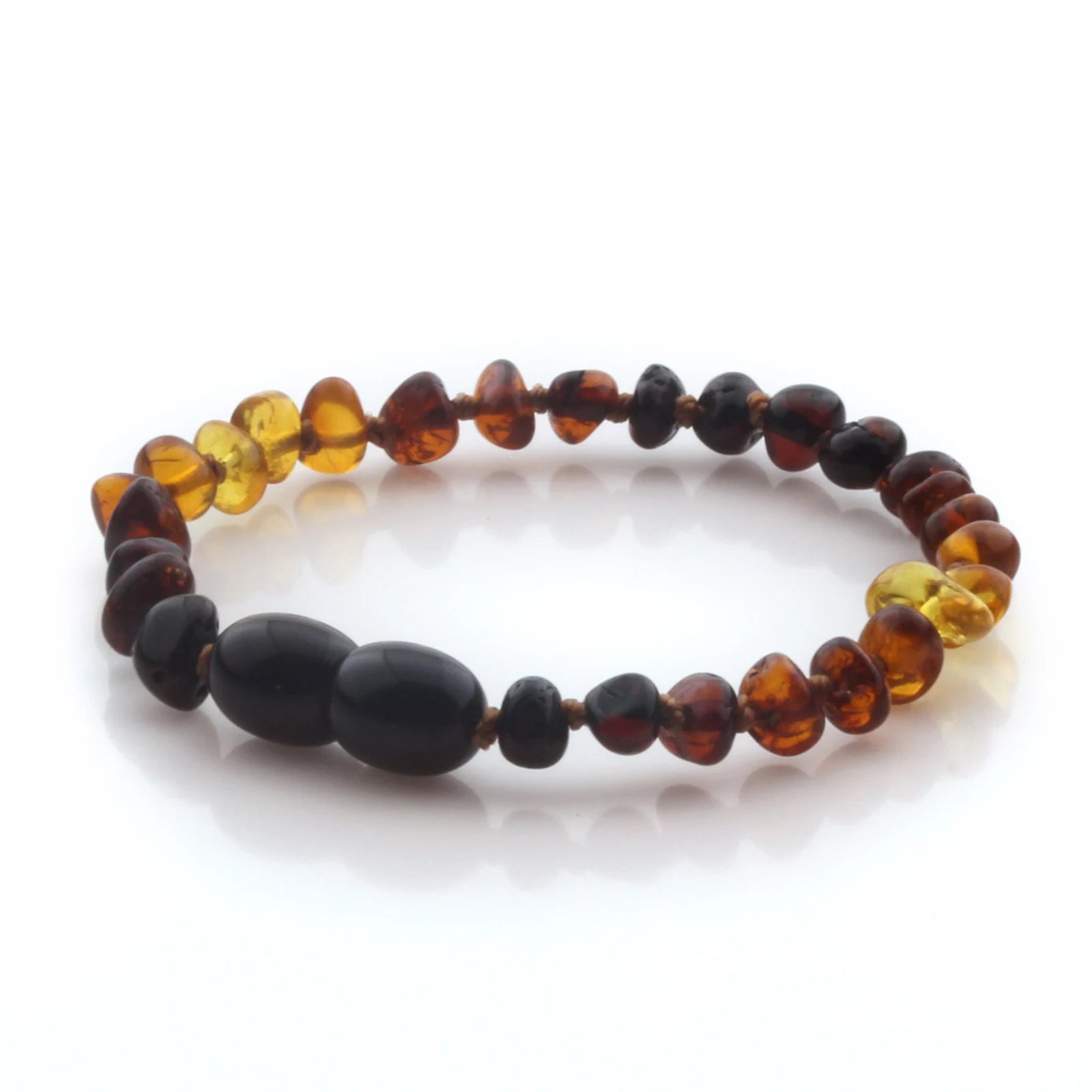 Natural Baltic Amber Teething Bracelet. Baroque LE94