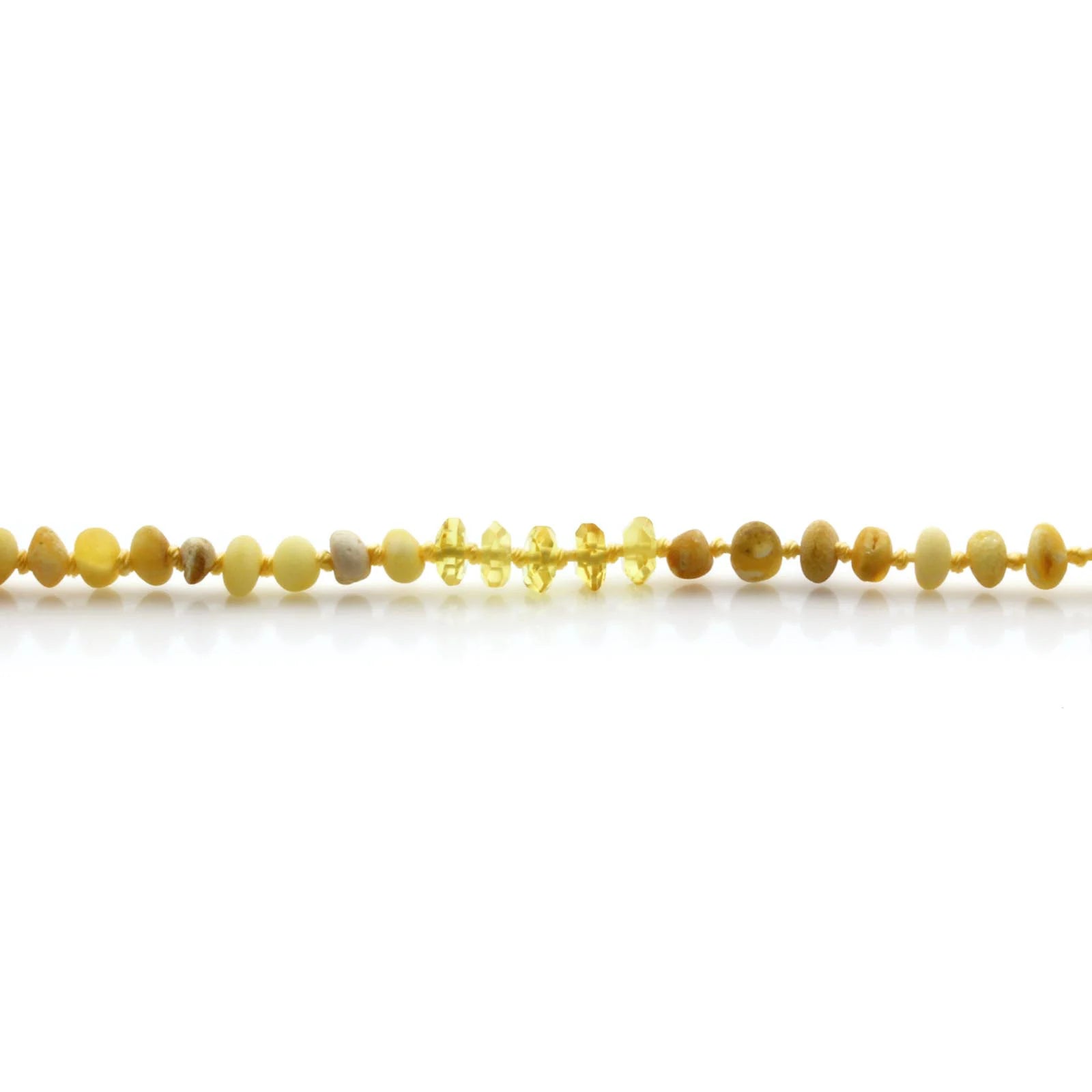 Natural Baltic Amber Teething Bracelet. Baroque LE76