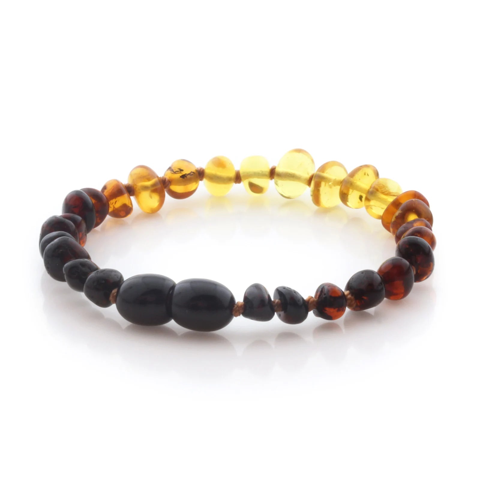 Natural Baltic Amber Teething Bracelet. Baroque LE96
