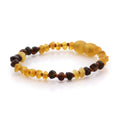 Natural Baltic Amber Teething Bracelet. Baroque LE85