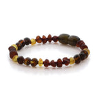Natural Baltic Amber Teething Bracelet. Baroque LE86