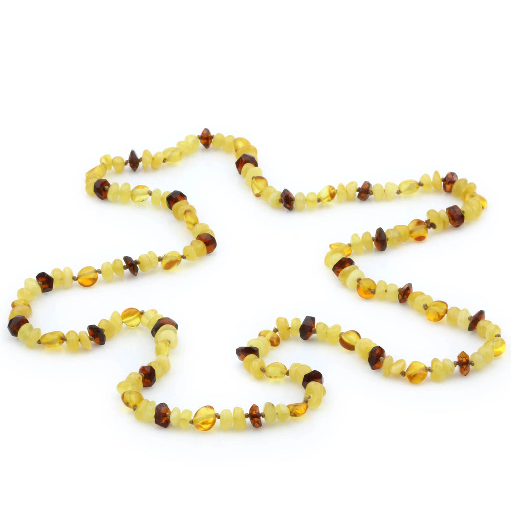 70cm Long Genuine Baltic Amber Necklace for Adult. AGS 042
