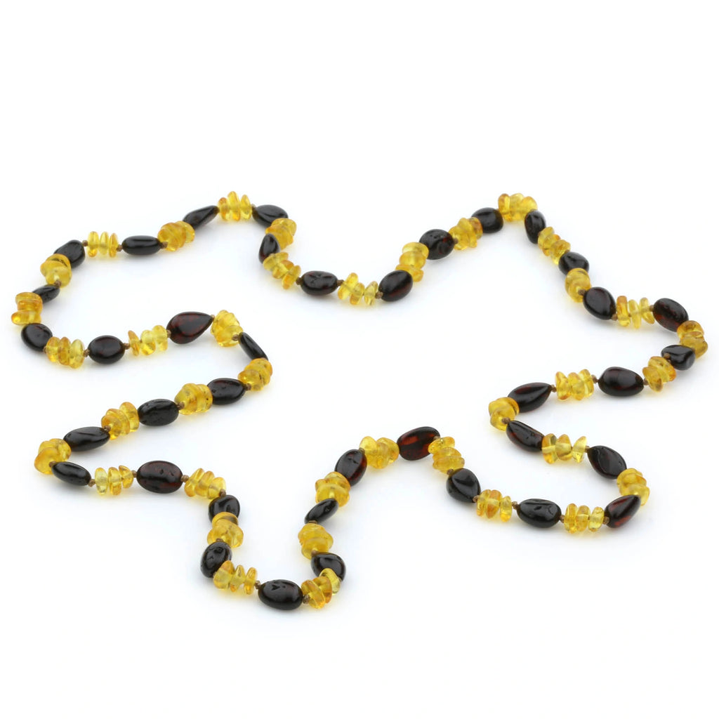 70cm Long Genuine Baltic Amber Necklace for Adult. AGS 055