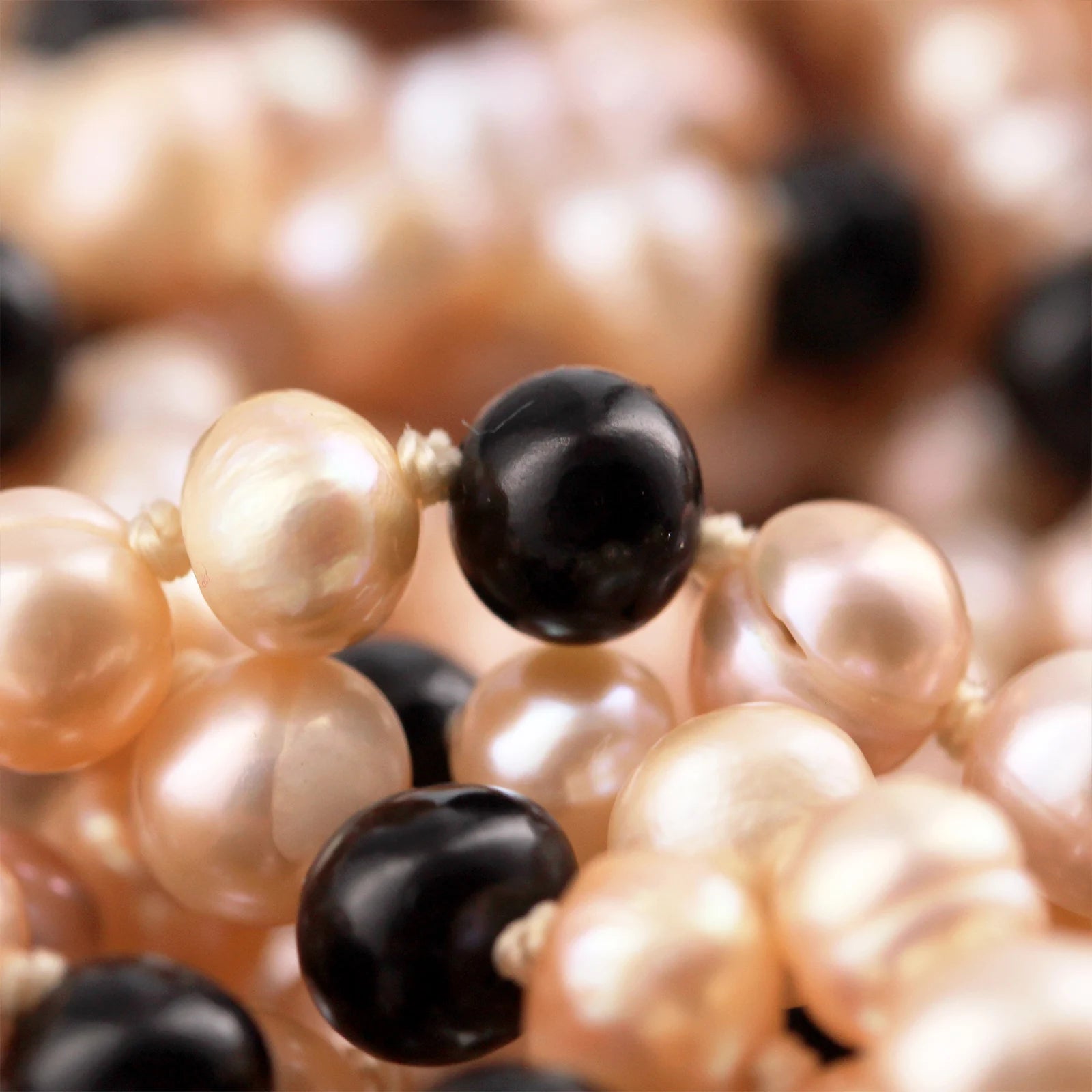 Pink Freshwater Pearl Junior Necklace with Baltic Amber 6mm - P4