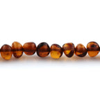 Adult Baltic Amber & 925 Sterling Silver Clasp Bracelet 18cm. SB101