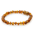 Baltic amber baroque adult bracelet, 18cm