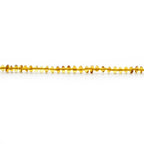 ADULT BALTIC AMBER NECKLACE. ROUNDEL LIGHT COGNAC 5X3 MM