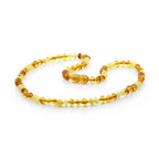 Adult Baltic Amber Necklace. Baroque Light Cognac 5mm - BA122