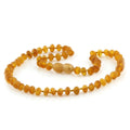 Honey Baltic amber baroque adult necklace, 45cm