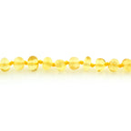 Adult Baltic Amber Necklace. Baroque Yellow 4mm - BA152