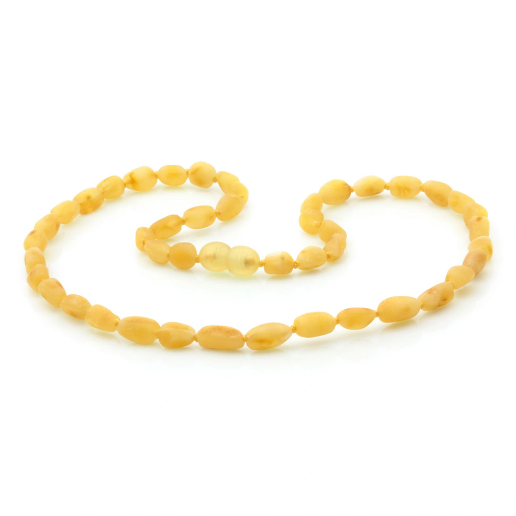 Adult Baltic Amber Necklace. Olive Milky Yellow Rough 5mm - OL54