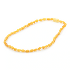Adult Baltic Amber Necklace. Olive Yellow Rough 5mm - OL53