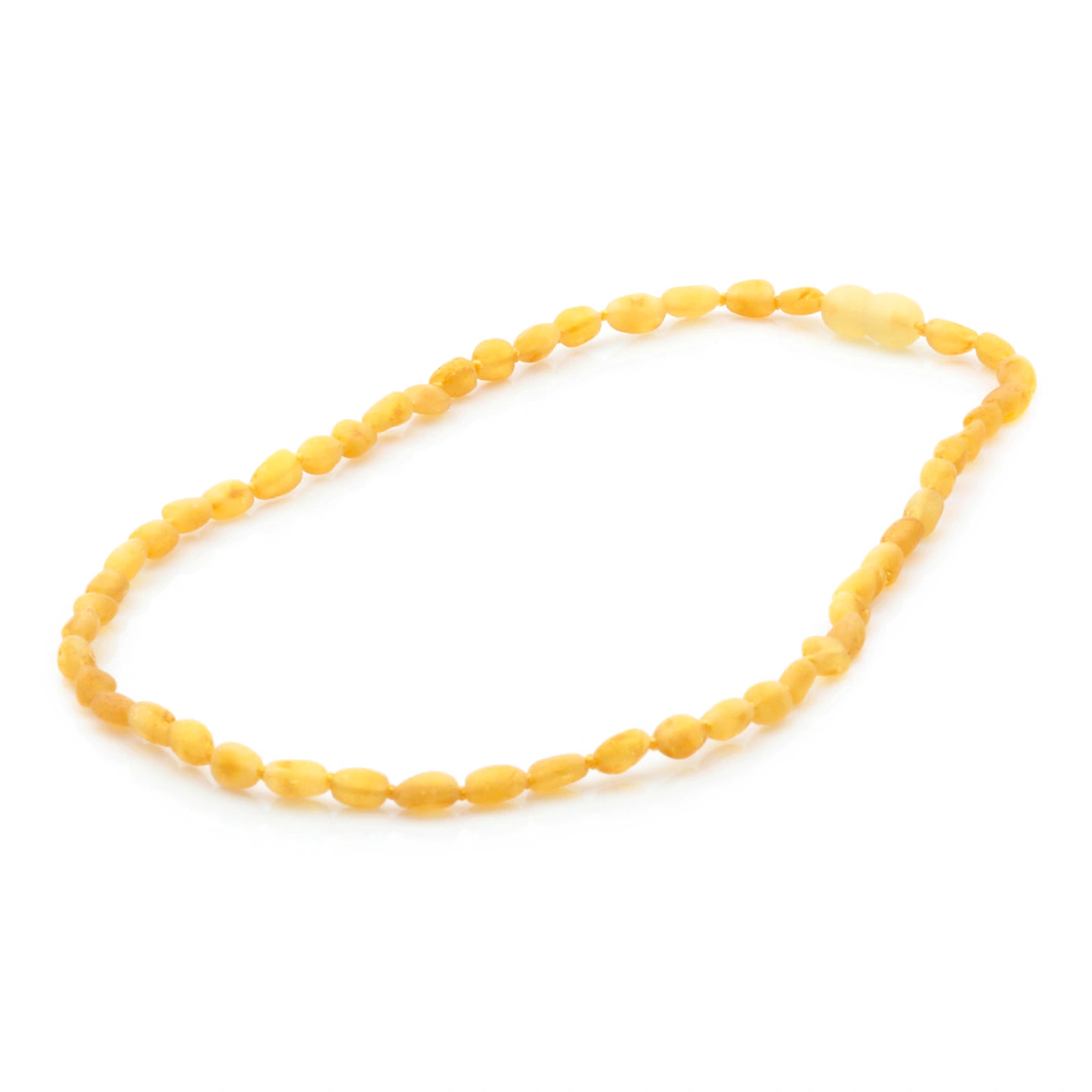 Adult Baltic Amber Necklace. Olive Yellow Rough 5mm - OL53