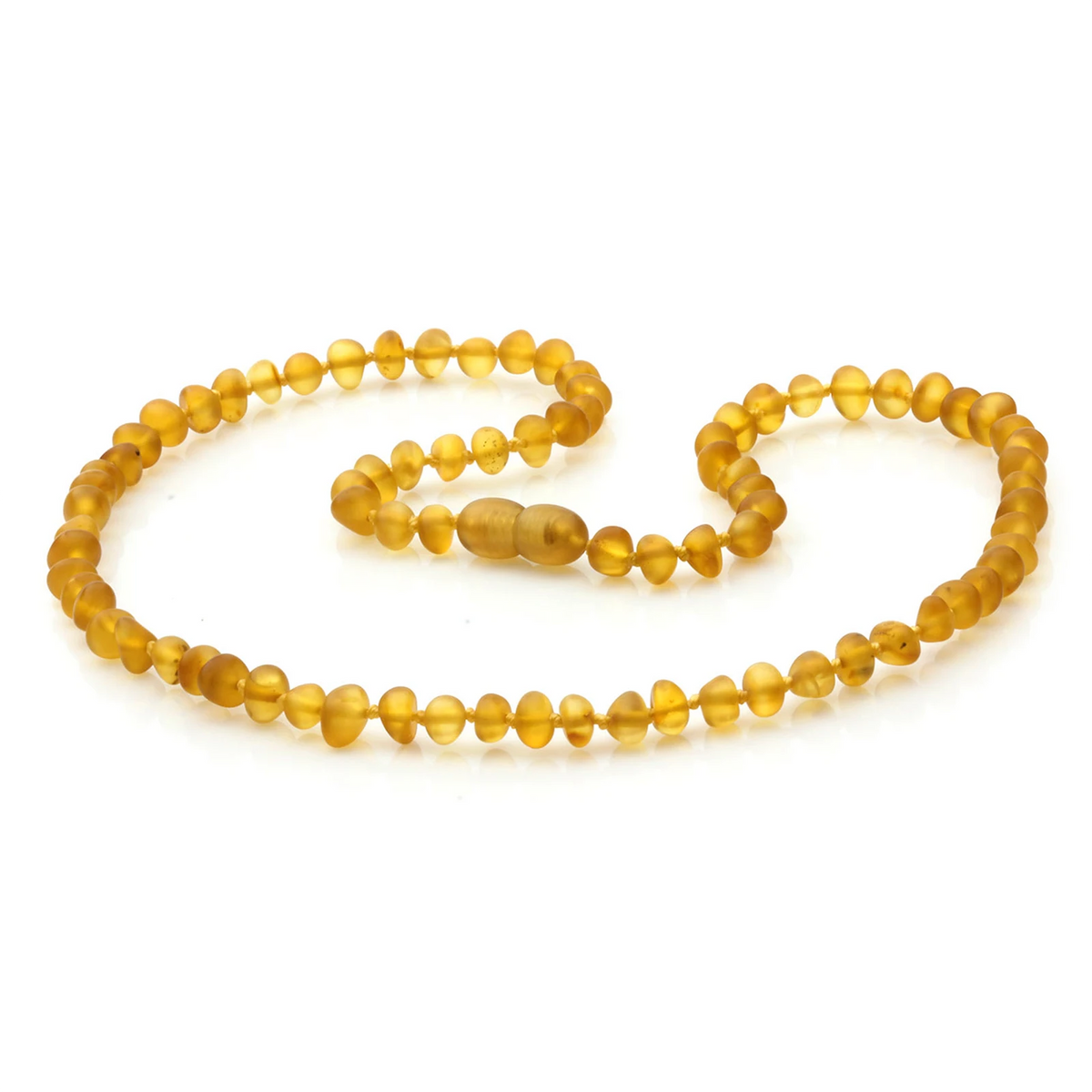 Honey Baltic amber baroque adult necklace, 45cm