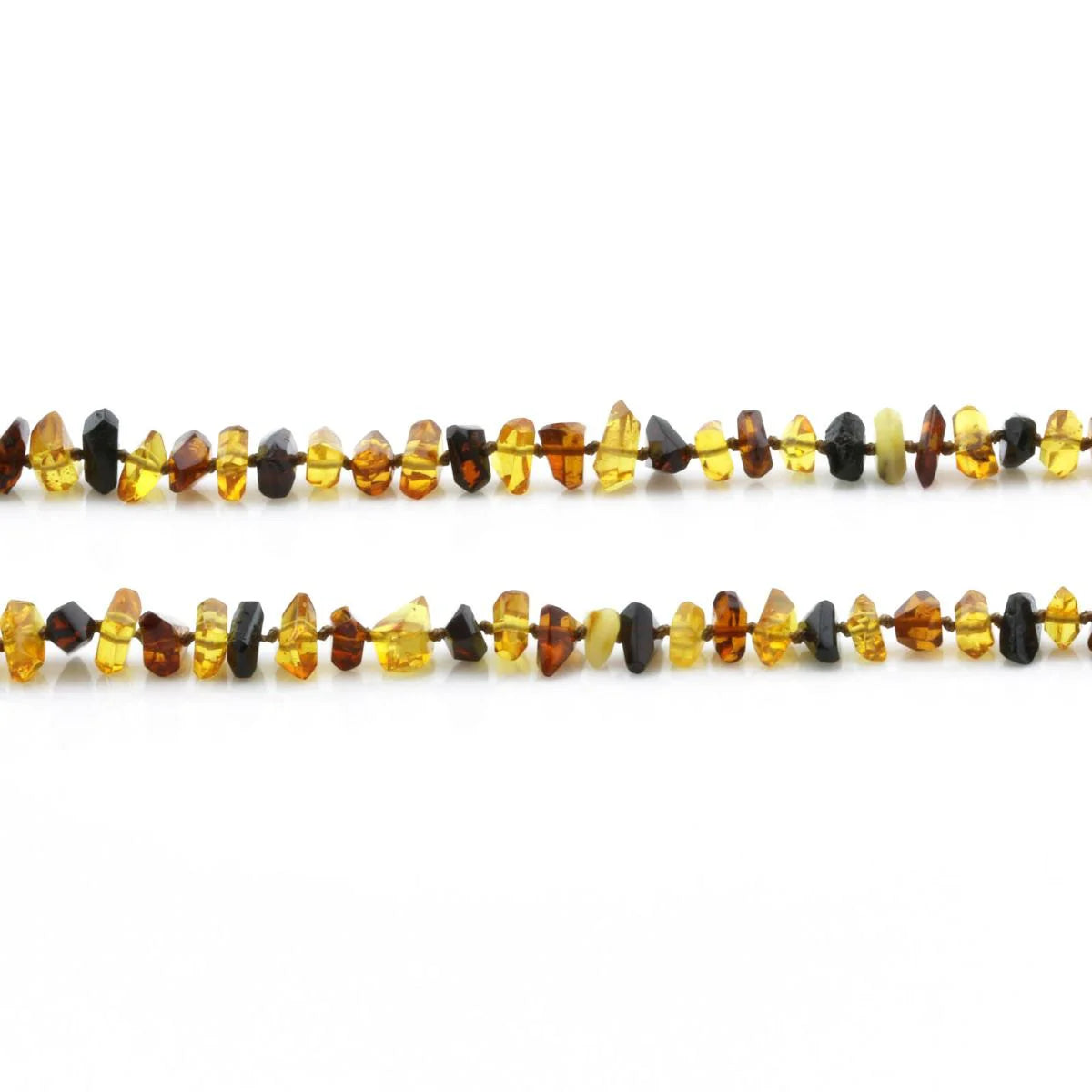 Natural Baltic Amber Necklace Free Faceted Beads 70cm 19gr FBR14