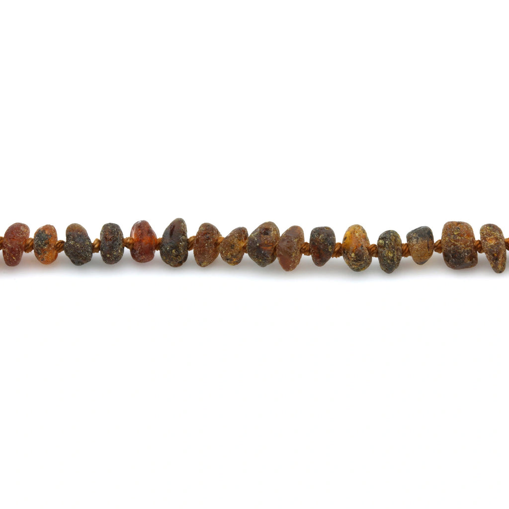 Adult Baltic Amber Necklace. Roundel Black Mix 5mm - RO91