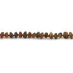 Adult Baltic Amber Necklace. Roundel Black Mix 5mm - RO91