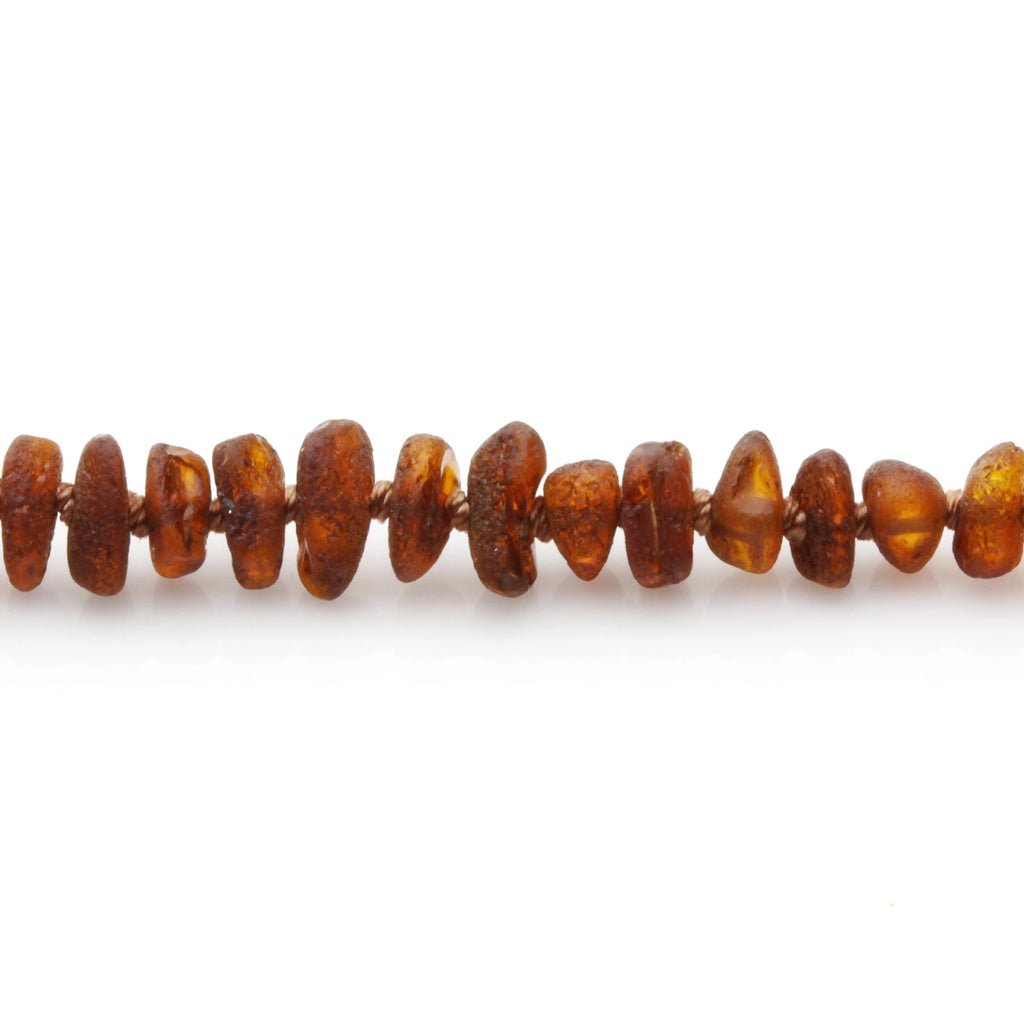 Adult Baltic Amber Necklace. Roundel Cognac 5mm - RO87