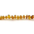 Adult Baltic Amber Necklace. Roundel Light Cognac 5mm - RO72