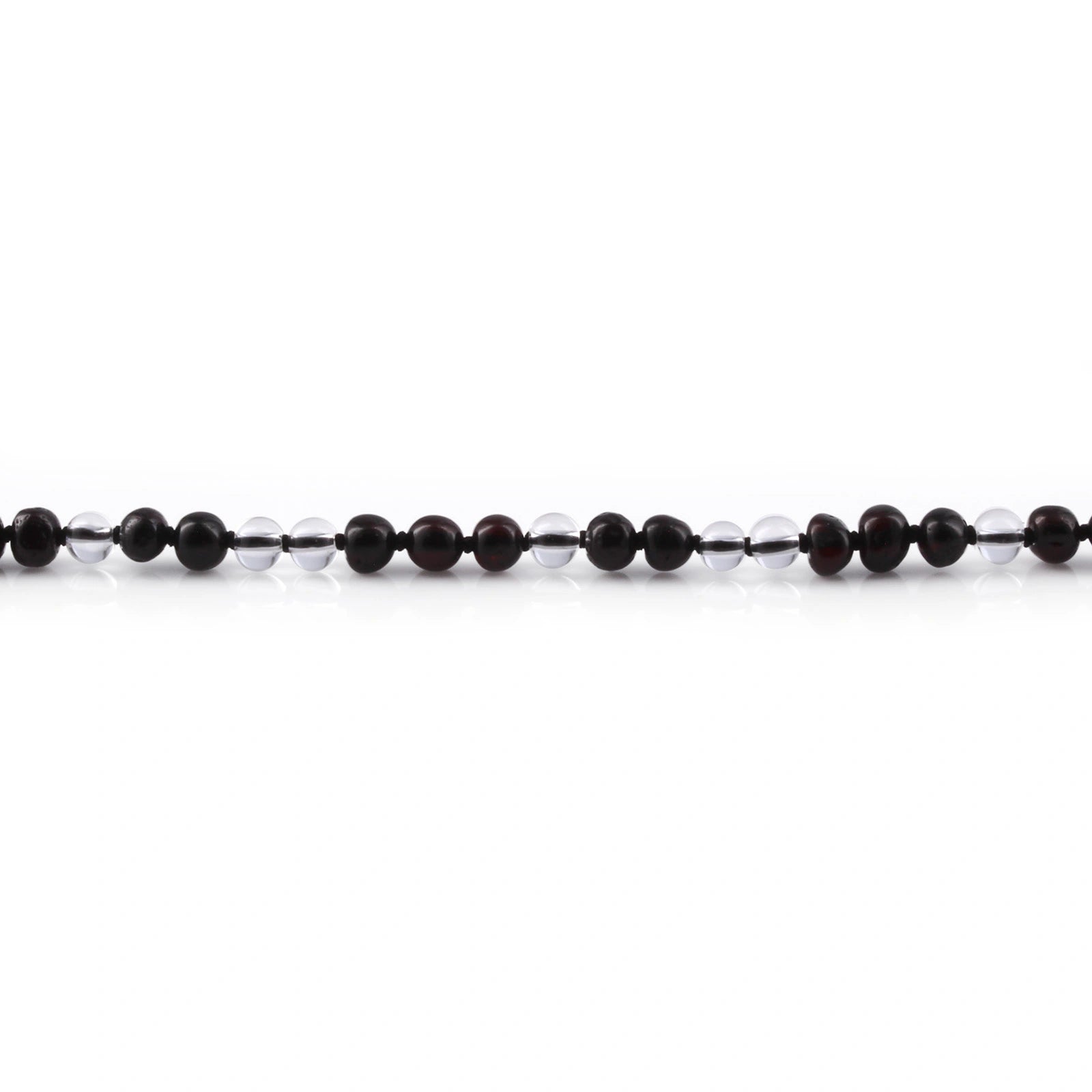 BALTIC AMBER & ROCK CRYSTAL TEETHING NECKLACE. LIMITED EDITION. LE487