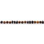 BALTIC AMBER & TIGER EYE TEETHING NECKLACE. LIMITED EDITION. LE486