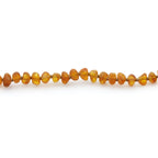 Baltic Amber Teething Necklace. Baroque Cognac 5mm - BA36