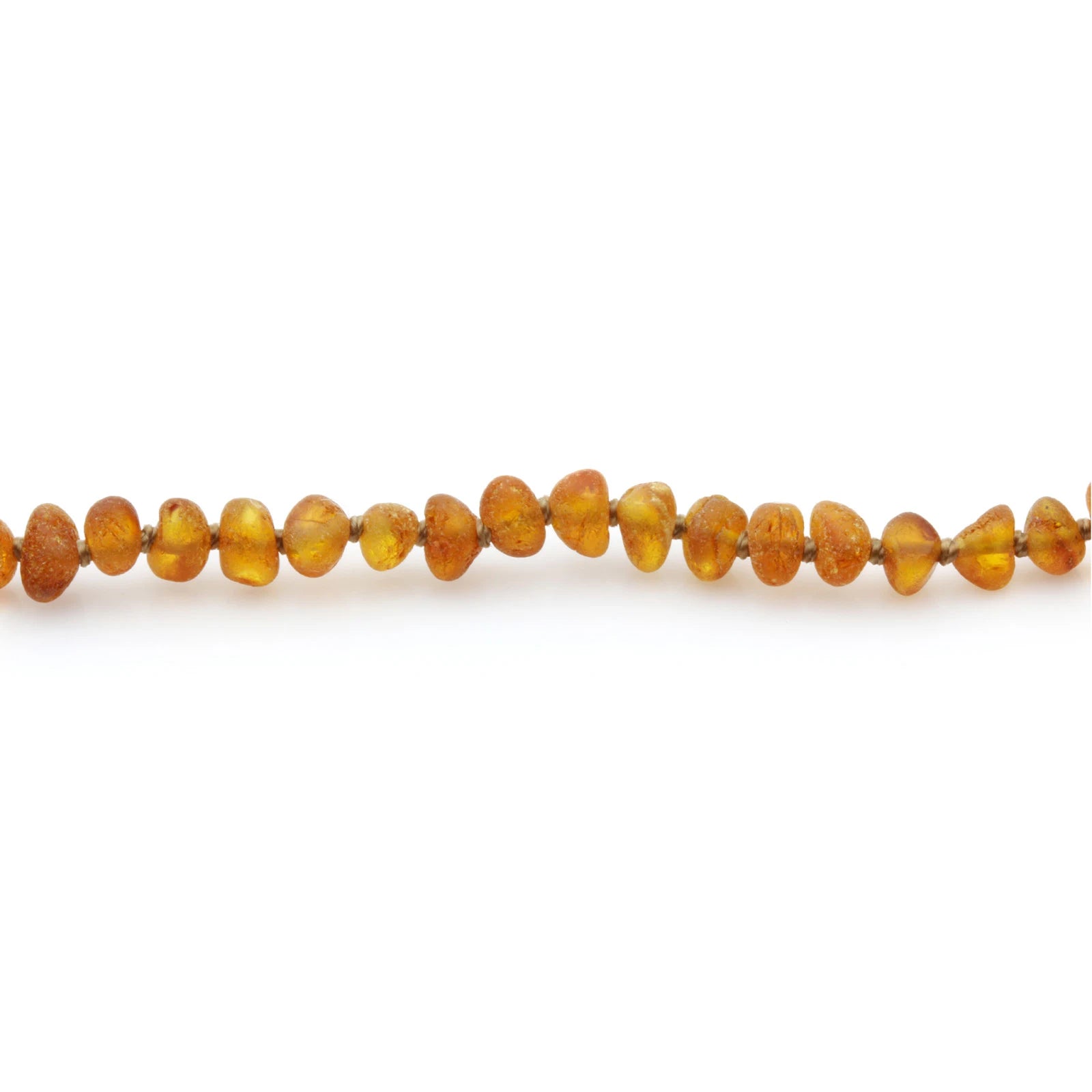 Baltic Amber Teething Necklace. Baroque Cognac 5mm - BA36