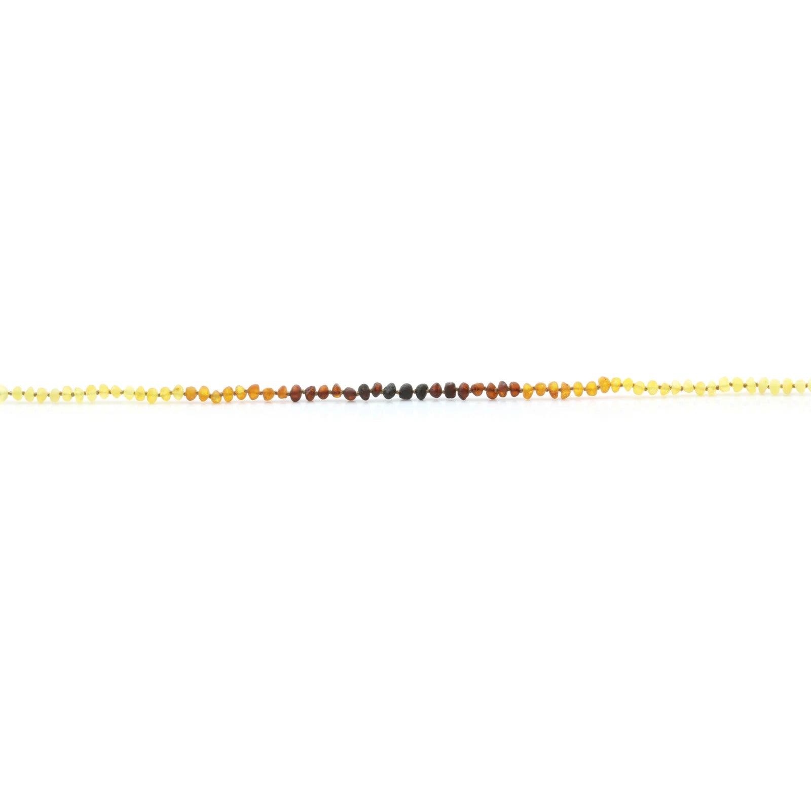 Baltic Amber Teething Necklace. Baroque Rainbow 5mm - BA34