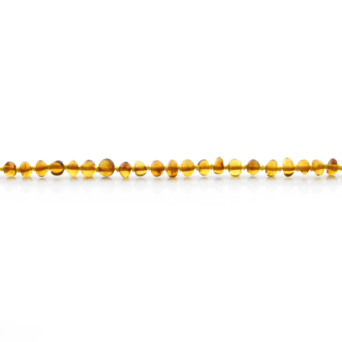 Adult Baltic Amber Necklace. Baroque Light Cognac 5mm - BA119