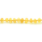 Baltic Amber Teething Necklace. Baroque Yellow 5mm - BA31