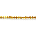 Baltic Amber Teething Bracelet. Baroque Light Cognac 5mm - BA70