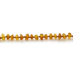 Baltic Amber Teething Necklace. Roundel Light Cognac 5mm - RO19