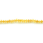 Baltic Amber Teething Necklace. Roundel Yellow 5mm - RO15