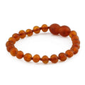 Honey Baltic amber baroque baby bracelet, 14cm